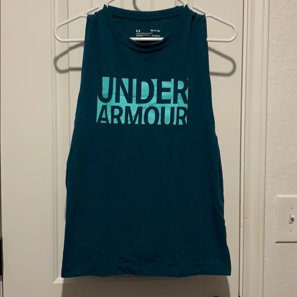 Under Armour dark blue muscle tank
